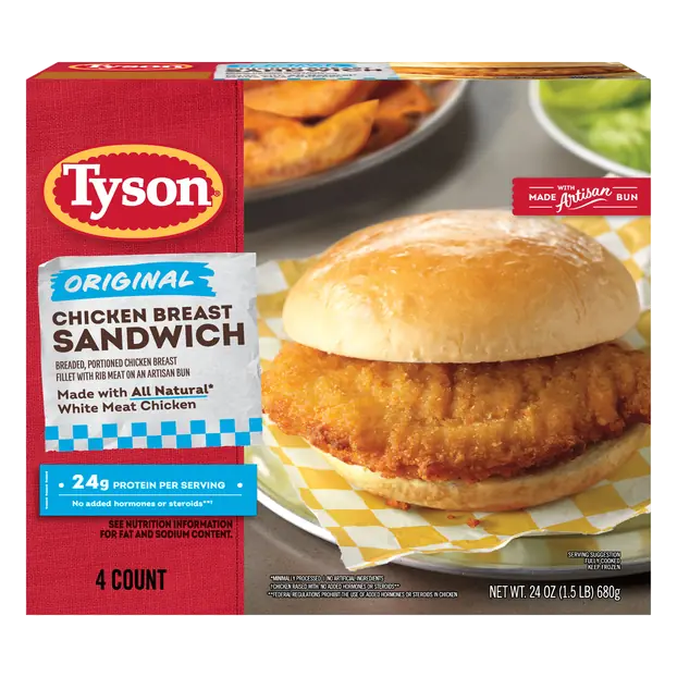 Original Chicken Breast Sandwiches - 4 ct Frozen