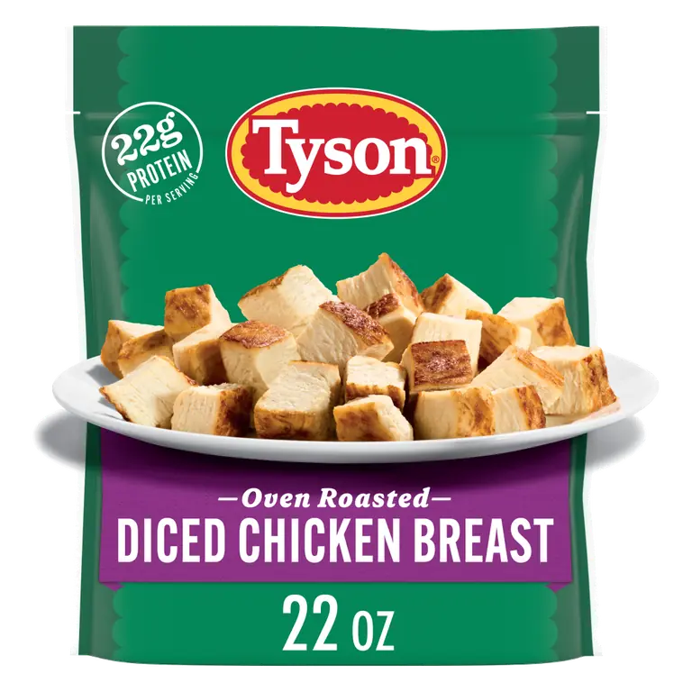 Oven Roasted Diced Chicken Breast