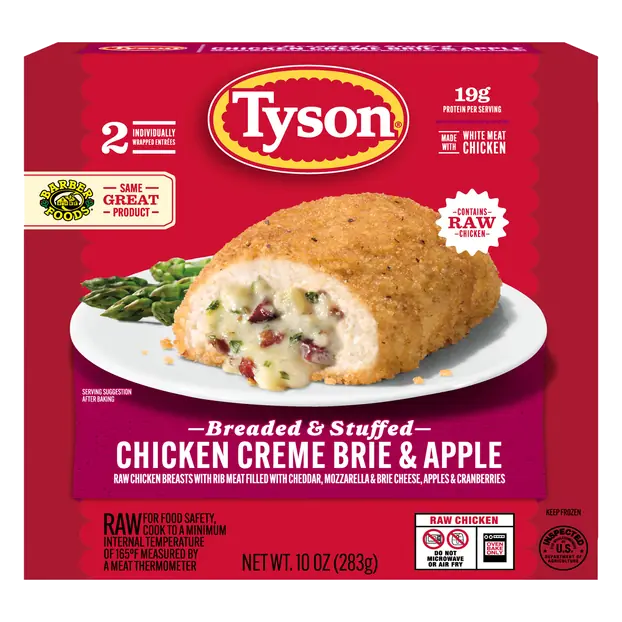 Raw Breaded & Stuffed Chicken Creme Brie & Apple - 2 ct Frozen