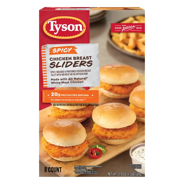 Spicy Chicken Breast Sliders - 8 ct Frozen