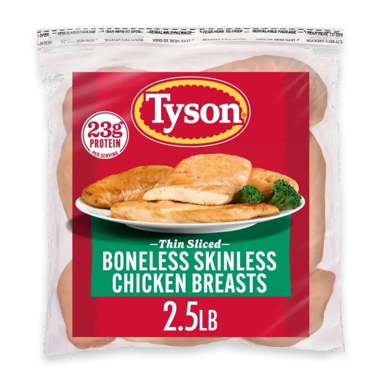 Thin Sliced Boneless Skinless Chicken Breasts