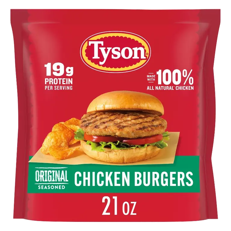 Tyson Original Chicken Burger - Frozen - 21oz