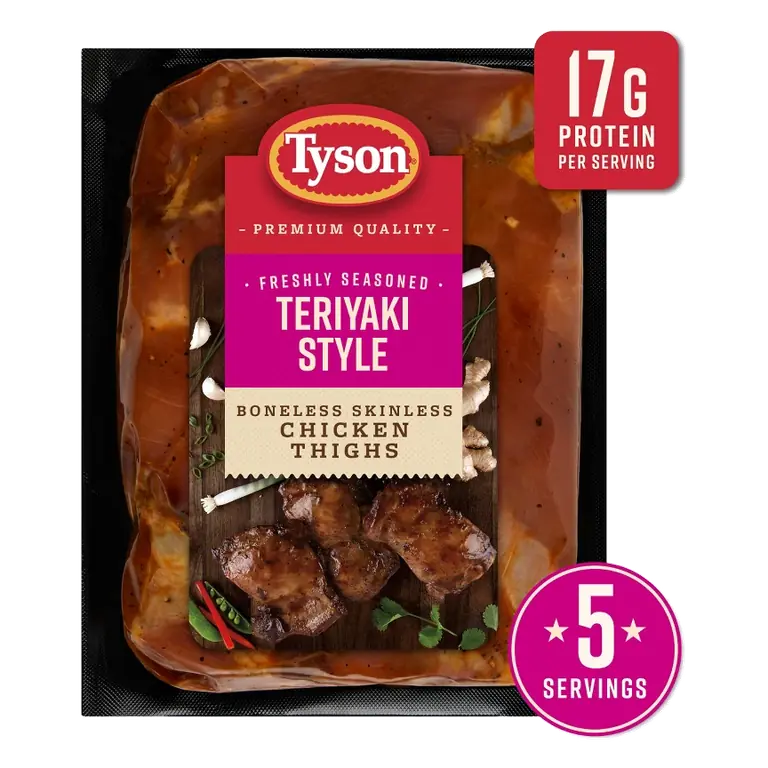 Tyson Teriyaki Boneless Skinless Chicken Thighs, 20oz