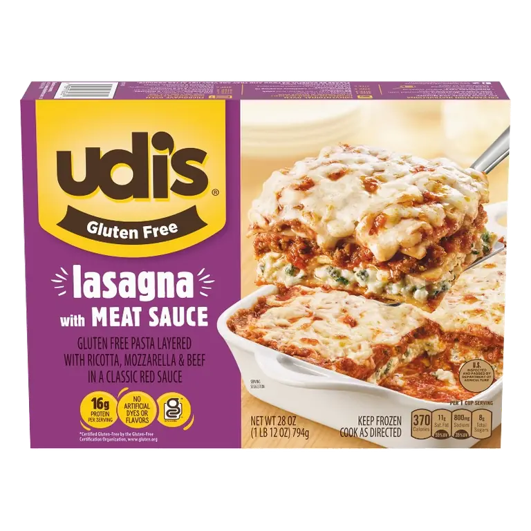 Udi's Gluten Free Frozen Lasagna with Meat Sauce, 28oz