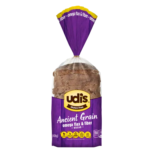 Gluten Free Ancient Grain Omega Flax & Fiber Bread Sliced Frozen