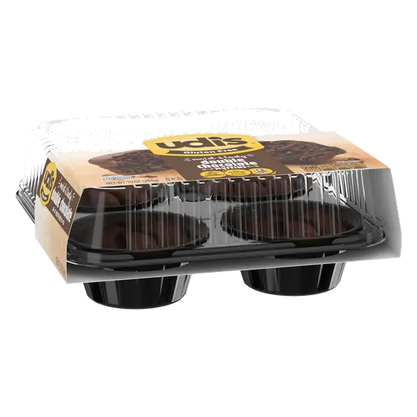 Udi's Gluten Free Double Chocolate Muffins, Frozen, 10 oz. 4 Count
