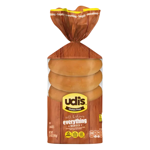 Gluten Free Everything Bagels - 5 ct Frozen