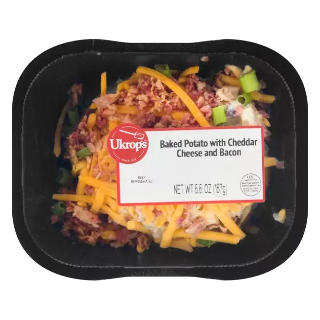 Baked Potato with Cheddar Cheese and Bacon