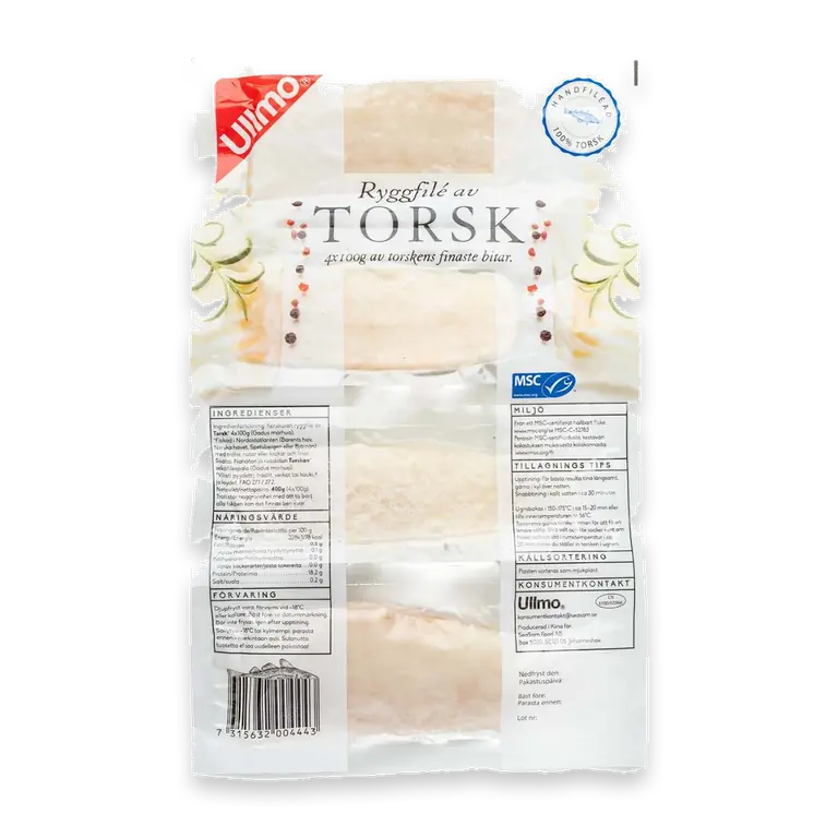 Torskryggfilé 4-pack
