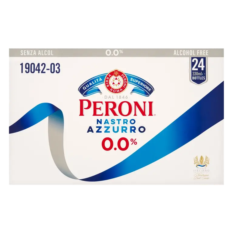 Peroni Nastro Azzurro 24X330Ml 0% Abv