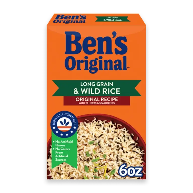 Ben's Original Original Recipe Long Grain Rice & Wild Flavored Rice, 6 oz Box