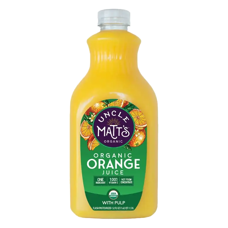Uncle Matt's Organic Orange Juice with Pulp, 52 fl oz