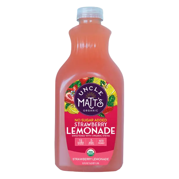 Organic No Sugar Added Strawberry Lemonade
