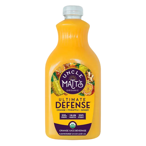 Organic Ultimate Defense Orange Pineapple Ginger Juice