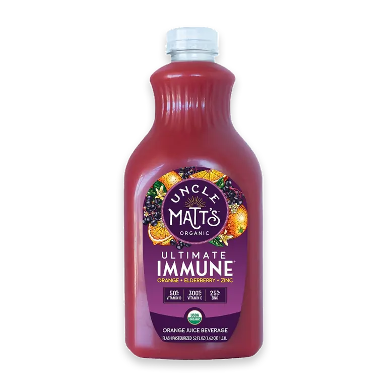 Ultimate Immune Orange + Elderberry Juice with Zinc Drink