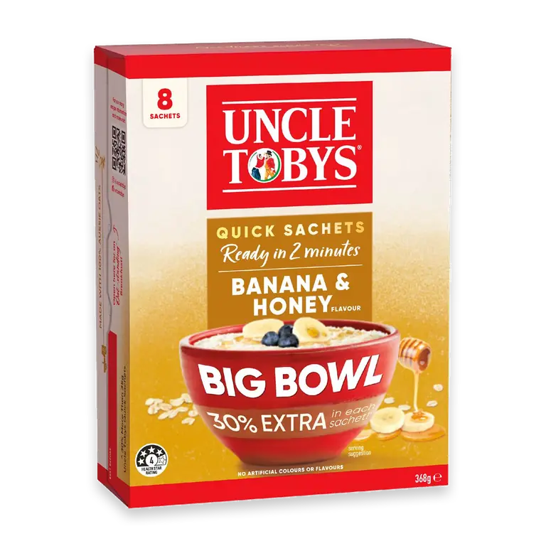 Big Bowl Oats Banana & Honey 8 pack
