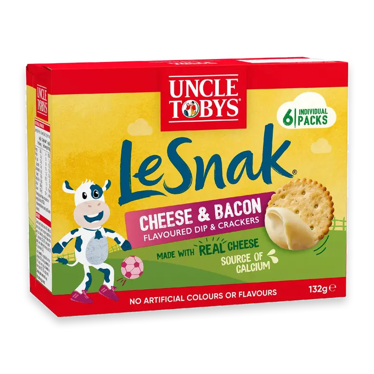 Le Snak Cheese & Bacon Dip & Crackers