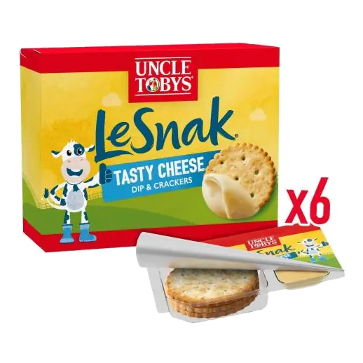 Le Snak Cheese Dip And Crackers Tasty Kids Lunchbox Snack