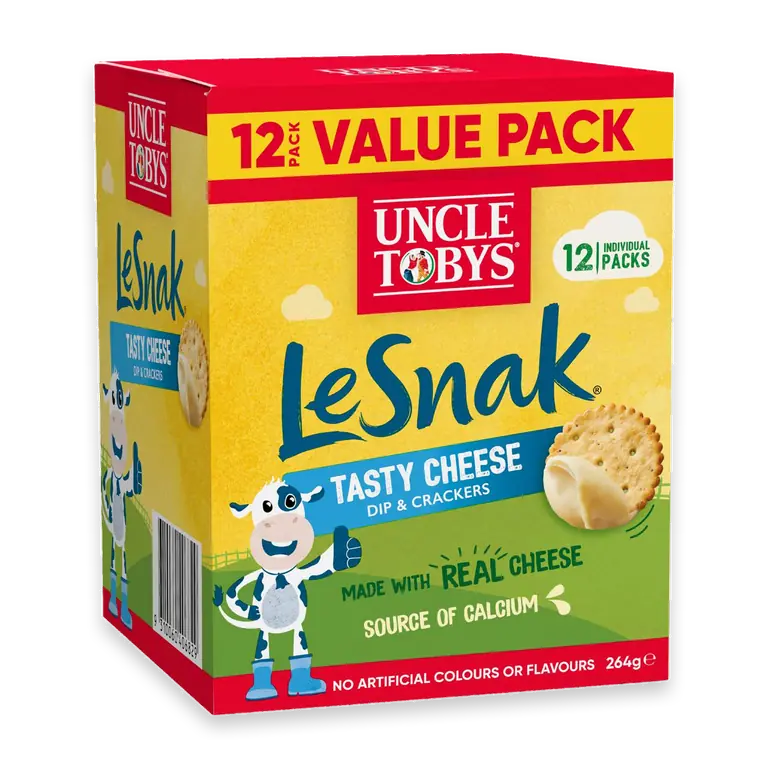 Le Snak Tasty Cheese Dip & Crackers