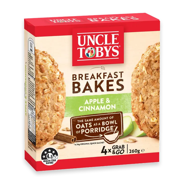 Oats Breakfast Bakes Cereal Bar Apple & Cinnamon
