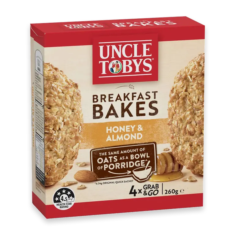 Oats Breakfast Bakes Cereal Bar Honey & Roasted Almond