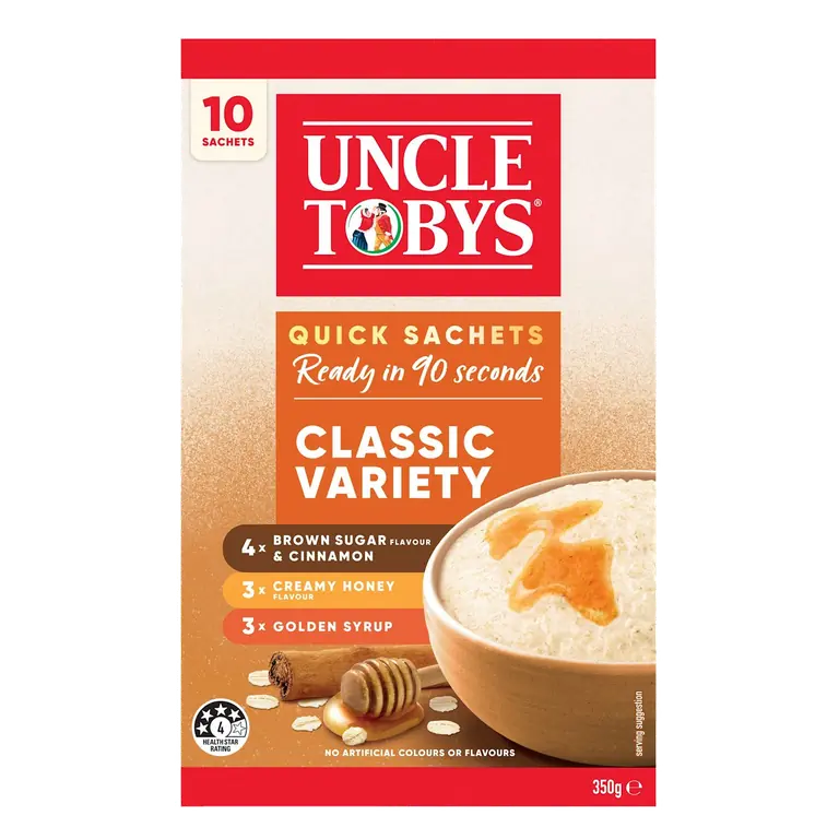 Oats Quick Sachets Breakfast Cereal Classic Variety