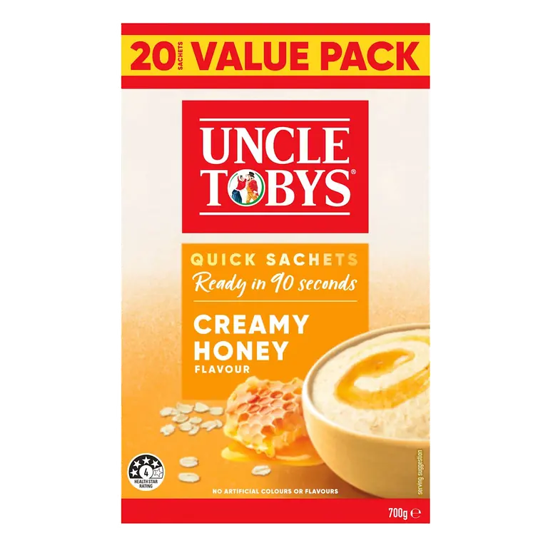 Oats Quick Sachets Breakfast Cereal Creamy Honey