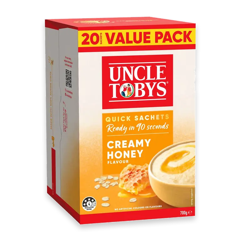 Oats Quick Sachets Family Pack Creamy Honey Porridge