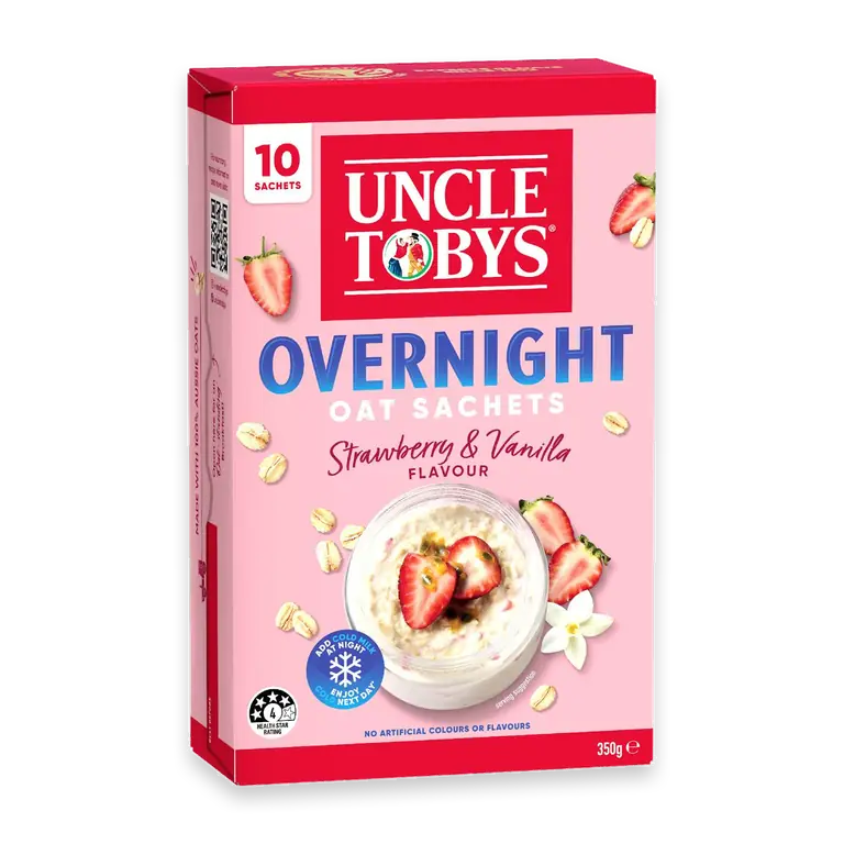 Overnight Oat Sachets Strawberry & Vanilla