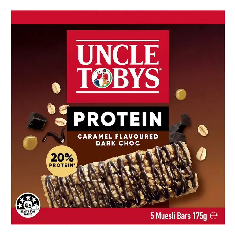 Protein Bars with Caramel & Dark Chocolate 5 Pack