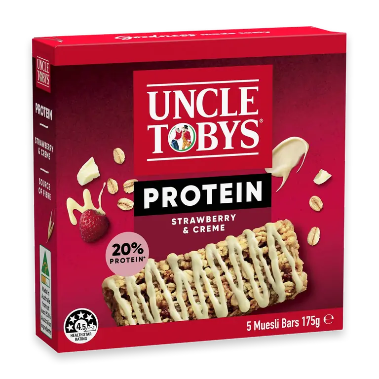 Strawberries & Creme Protein Muesli Bars
