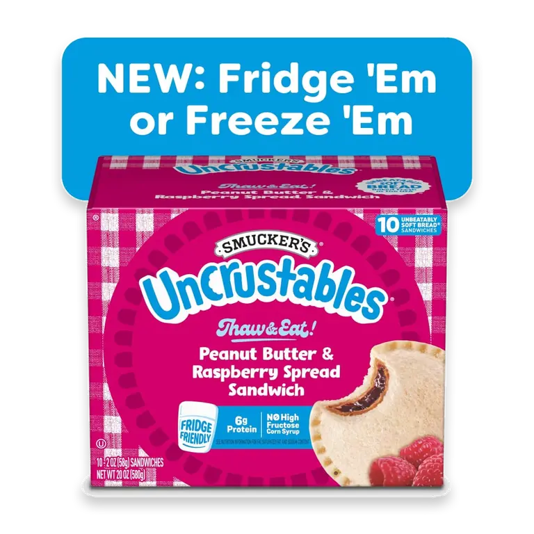 Smucker’s Uncrustables Peanut Butter & Raspberry Sandwiches