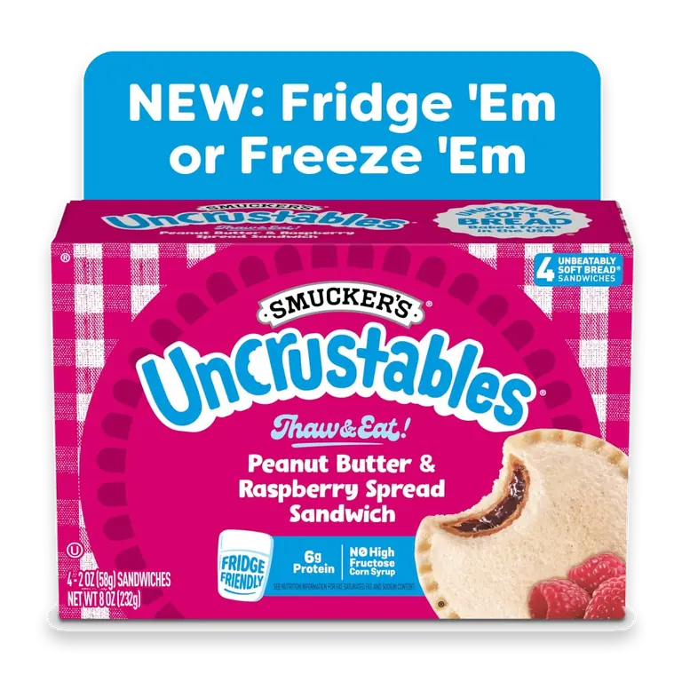 Smucker’s Uncrustables Peanut Butter & Raspberry Spread Sandwiches