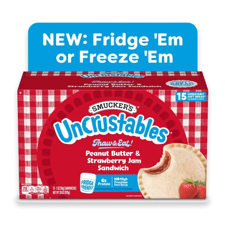 Smucker’s Uncrustables Peanut Butter & Strawberry Jam Sandwiches