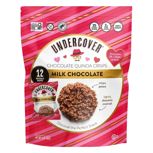 Chocolate Quinoa Crisps, Milk Chocolate