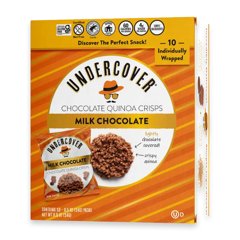 Snacks Milk Chocolate Quinoa Crisps