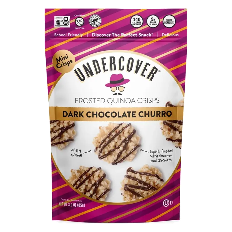 Undercover Dark Chocolate Churro Frosted Quinoa Mini Crisps- 3oz