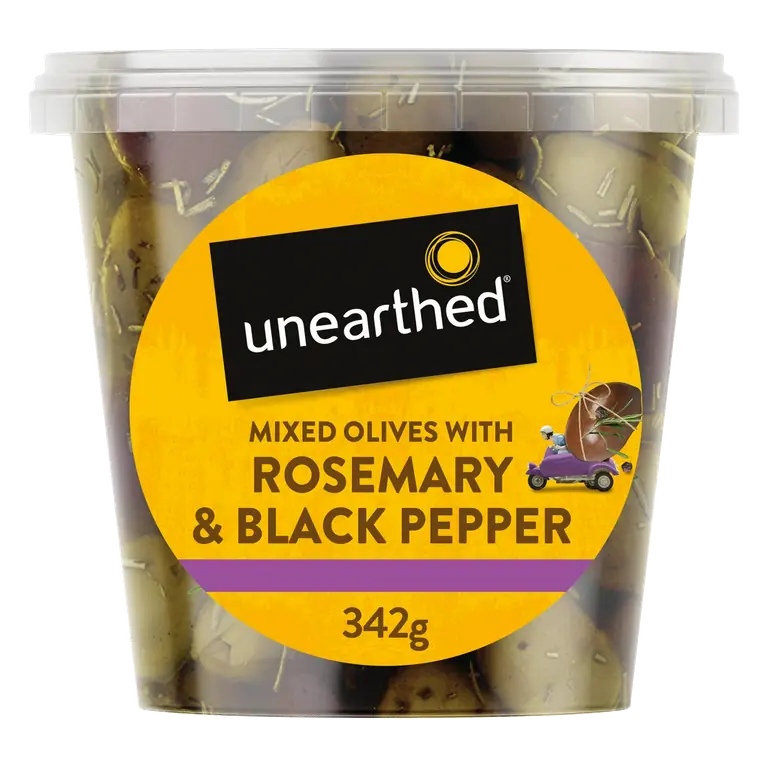 Rosemary & Black Pepper Olives 342g
