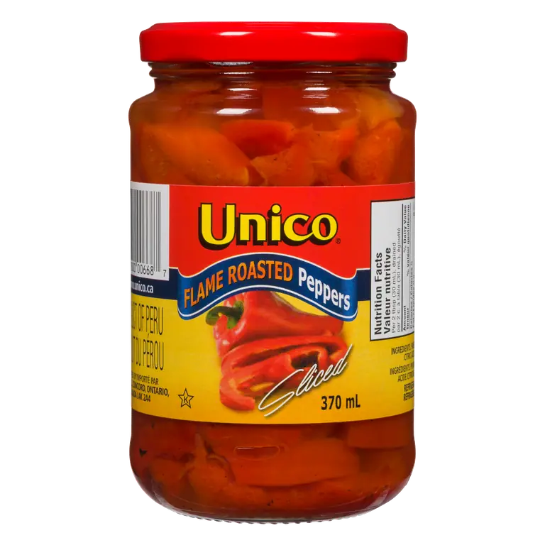 Sliced Peppers Flame Roasted 370 ml
