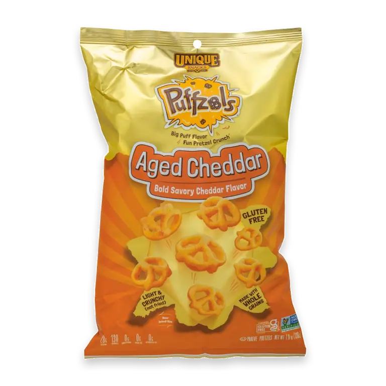 Unique Aged Cheddar Puff Knots