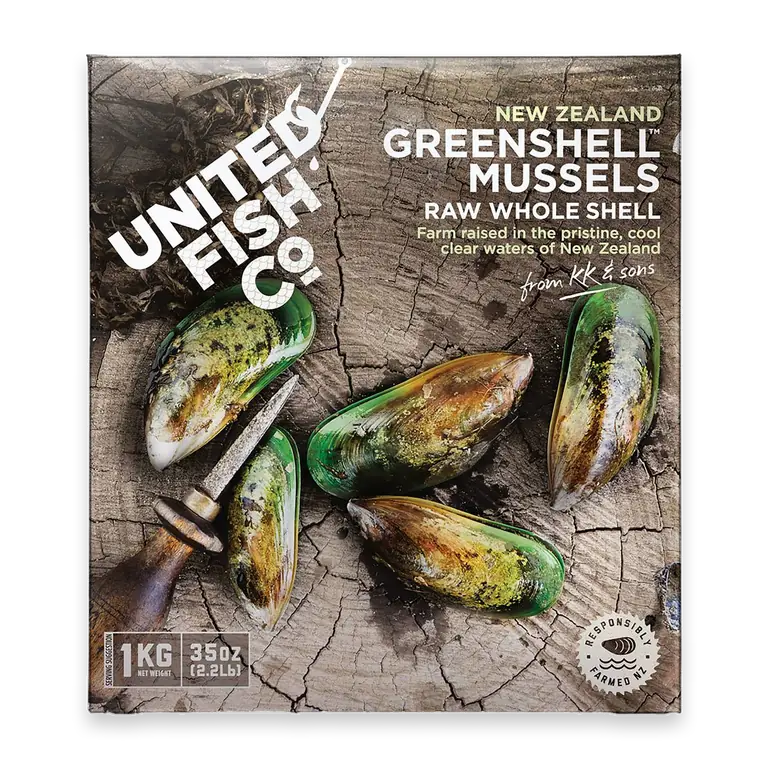 Whole Shell Greenshell Mussels Frozen