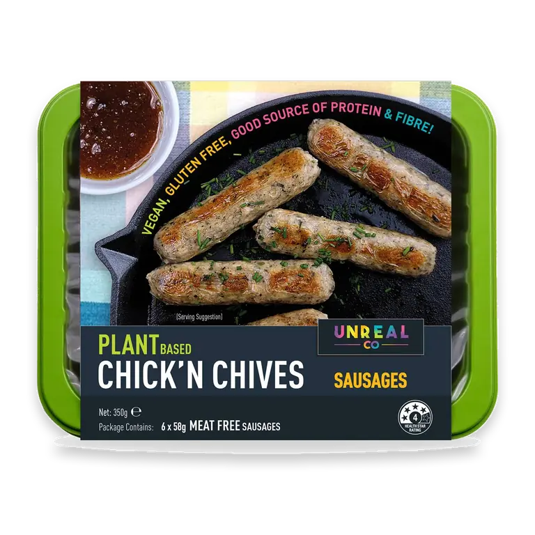 Plant Based Chick'N Chives Sausages