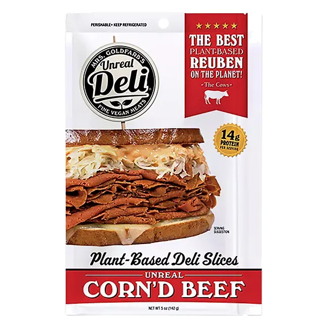 Deli Slices, Plant-Based, Corn'd Beef