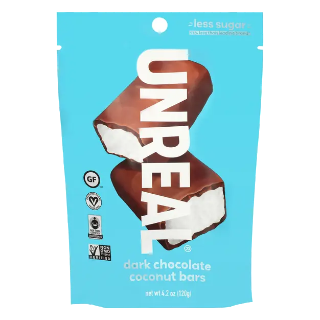 Gluten Free Dark Chocolate Coconut Candy Bars