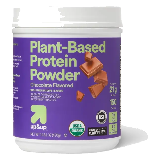 Chocolate Organic Plant-Based Protein Shake Powder - 16oz - up&up™