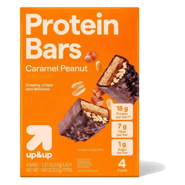 Protein Bars - Milk Chocolate Caramel Peanut - 4ct - up&up™