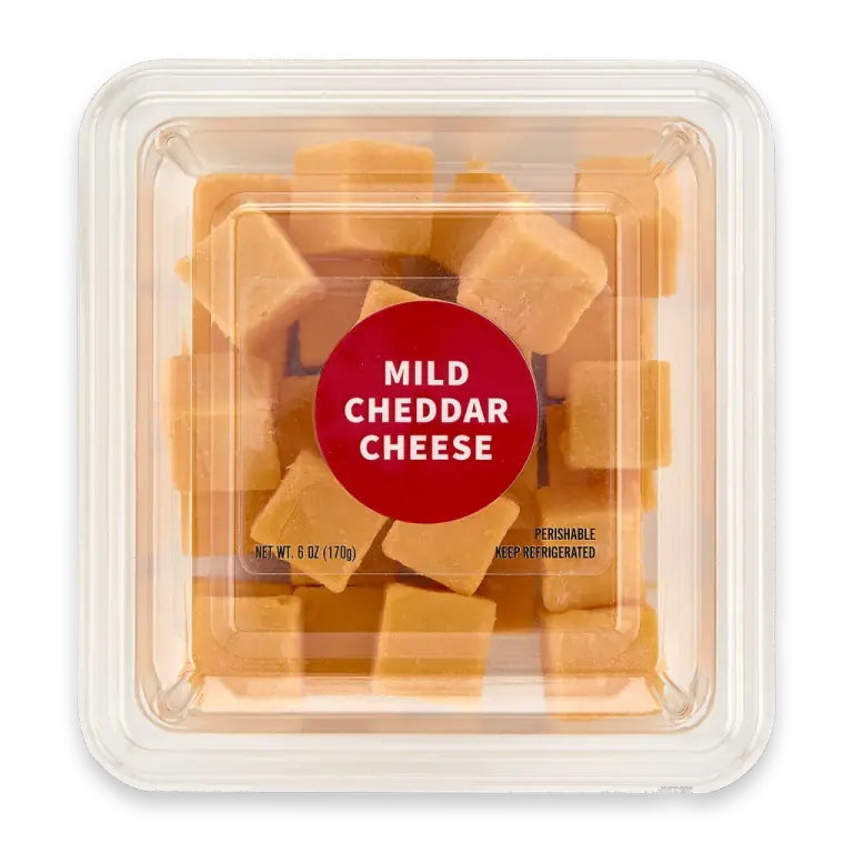 Cubed Mild Cheddar Cheese
