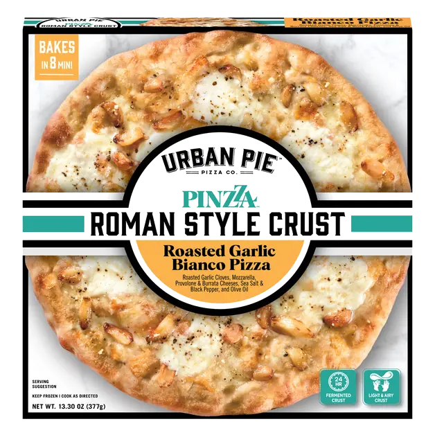 Urban Pie Pizza Co. Pinzza Roman Style Crust Roasted Garlic Bianco Pizza