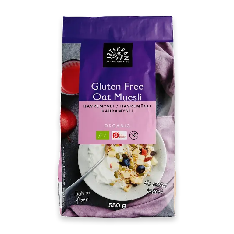 Havremüsli Glutenfri 550g Miljömärkt
