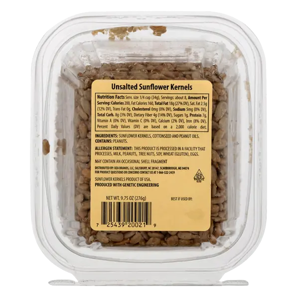 Sunflower Kernels Unsalted